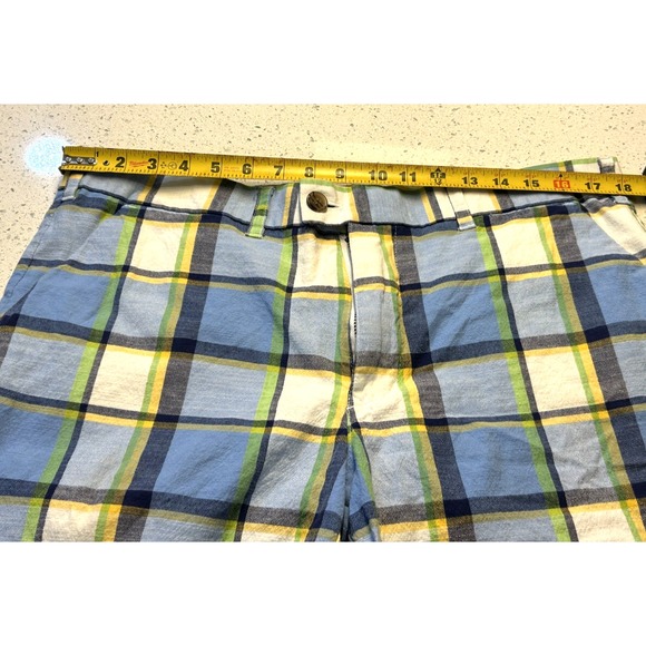 Loudmouth Shorts Men's 36 Plaid Print Golf Blue White 10.5" Inseam Cotton Blend - Picture 6 of 8